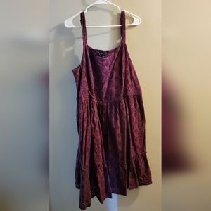 Lane Bryant Sun Dress Wine colored size 24